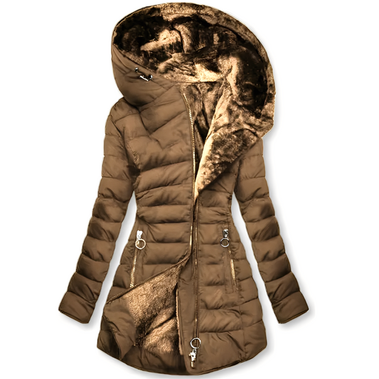 Jasmine - Moderne Frauen-Winterjacke mit Kapuze