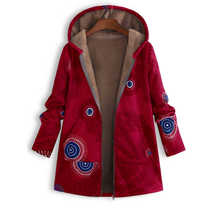 Olyvia - Damenjacke im Retro-Look mit Muster