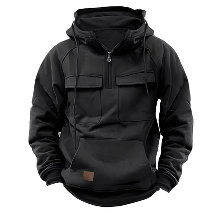 Malcom - Klassischer Herren-Hoodie mit vielen Taschen