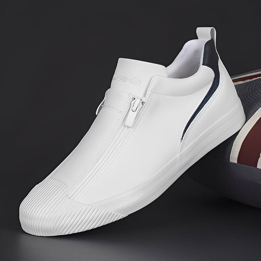 Jerred - Moderne Herrenschuhe aus Leder mit Reißverschluss