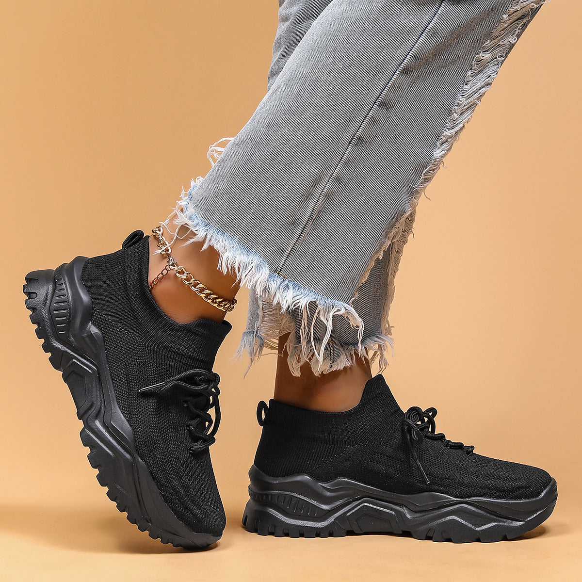 Wendi - Bequeme, lockere Strick-Turnschuhe für Damen