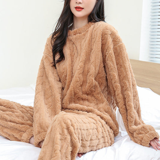 Kathryn - Komfortabler, gemütlicher Fleece-Schlafanzug für Damen
