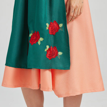 Kathryn - Traditionelles Oktoberfest-Dirndl-Midikleid für Frauen