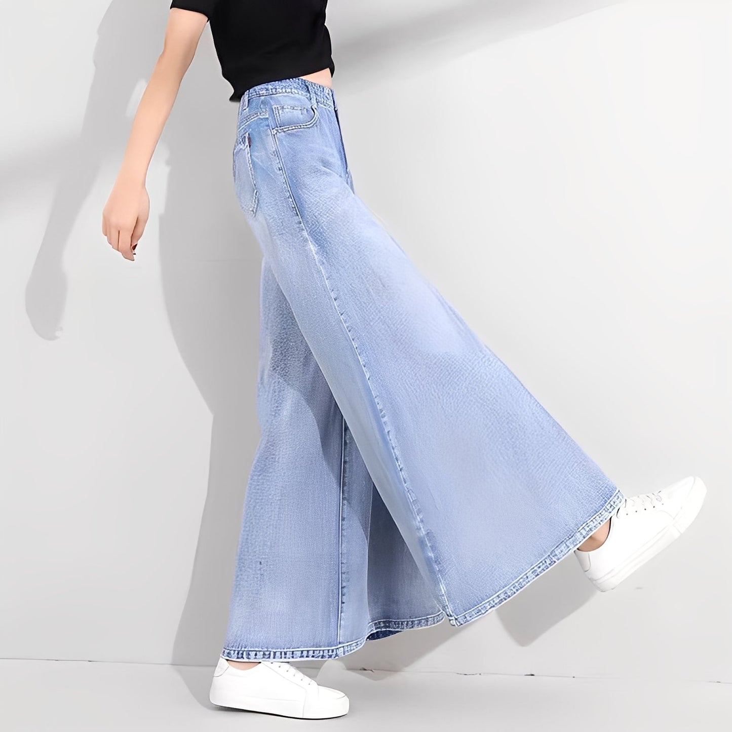 Isabelle - Modische Damenjeans mit weitem Bein