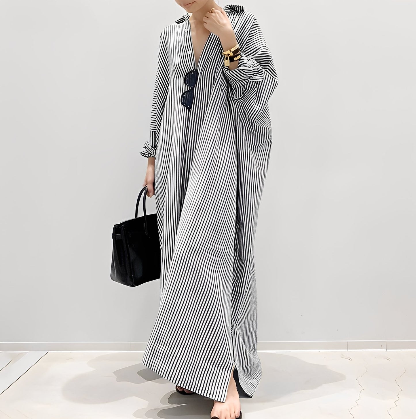 Davida - Lässiges Damenhemdkleid mit Streifen