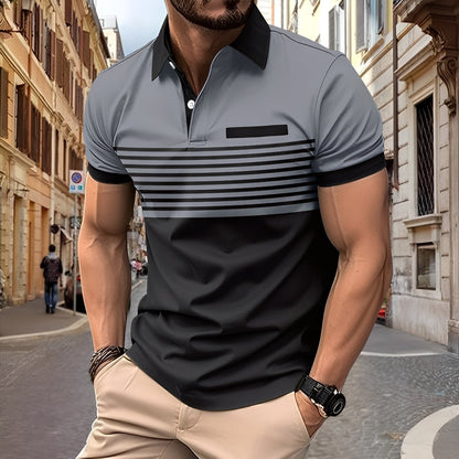 Rayden - Elegantes Herren-Poloshirt mit Streifen