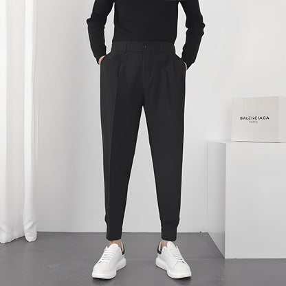 Micheal - Moderne, bequeme, locker geschnittene Herrenhose