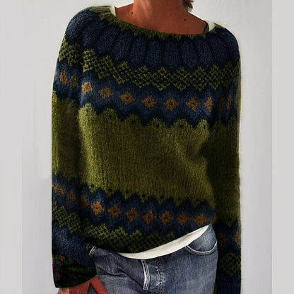 Heather - Klassischer Damenpulli mit Muster
