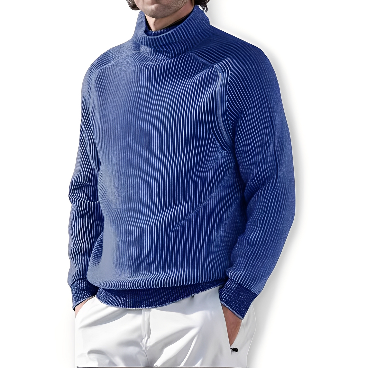 Jarrett - Herren-Kaschmirpullover mit hohem Ausschnitt