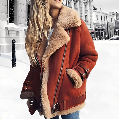 Cassandra - Warme Woll-Suedejacke für Frauen