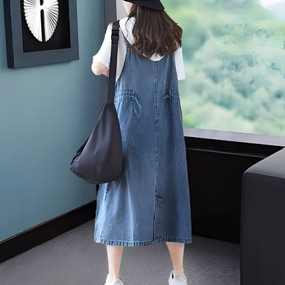 Kelsey - Bequemes Damen-Jeanskleid mit Taschen