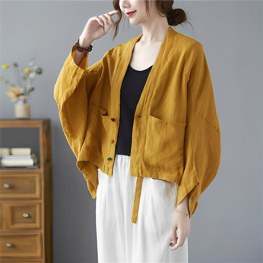 Shelia - Bequeme kurze Jacke mit Taschen
