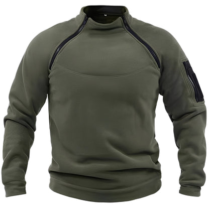 Wilbur - Herren-Fleecepullover mit Reißverschluss für Sport