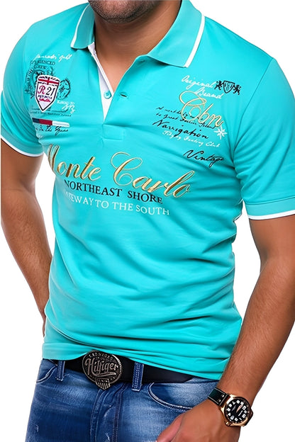 Brent - Bequemes Poloshirt mit Muster für Herren