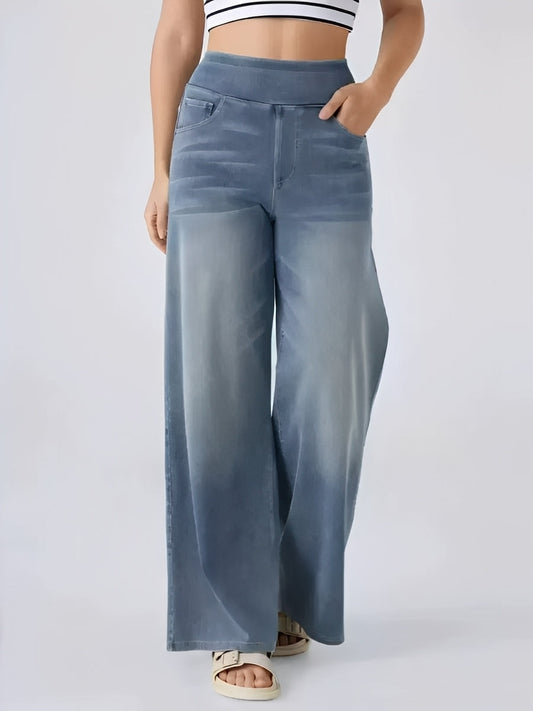 Miley - Damenjeans mit Stretch, hohem Taillenbund und geradem Bein