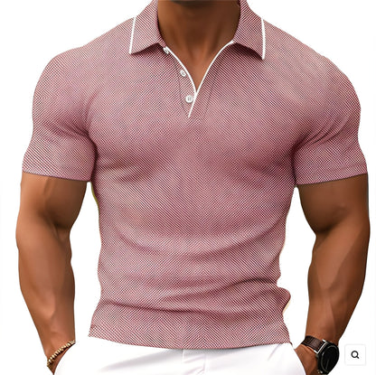 Florence - Weites Herren-Poloshirt mit Knöpfen