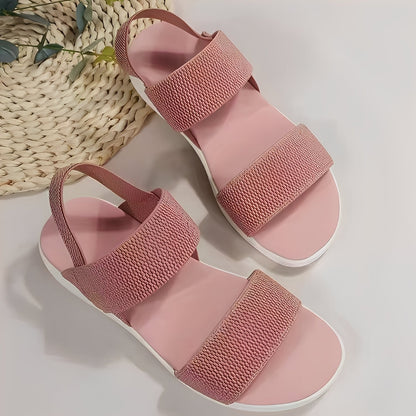 Jessika - Komfortable flache Damensandalen aus Flyknit