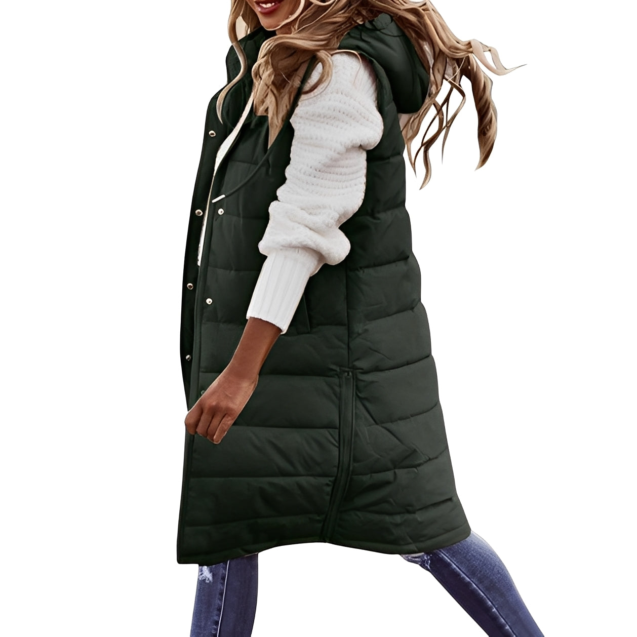 Brenna - Schicke lange Damen-Daunenjacke