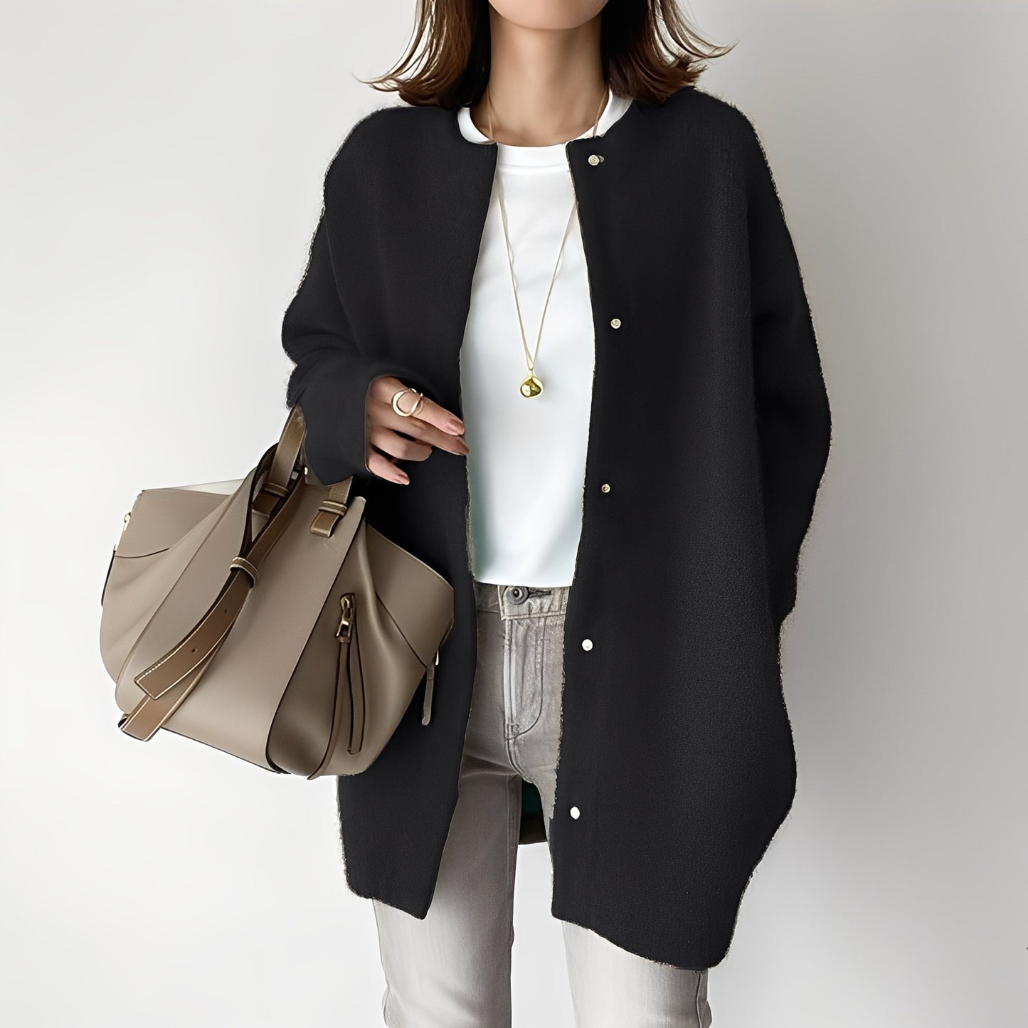 Dahlia - Eleganter, locker geschnittener Damen-Cardigan