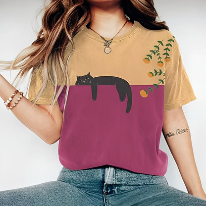Alvina - Bequemes Damen-T-Shirt mit Muster