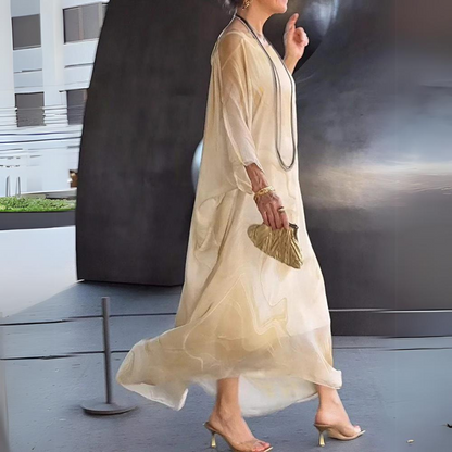 Aurora – Elegantes Seidenkleid aus zartem Chiffon