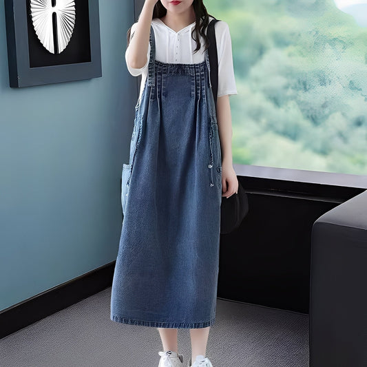 Kelsey - Bequemes Damen-Jeanskleid mit Taschen