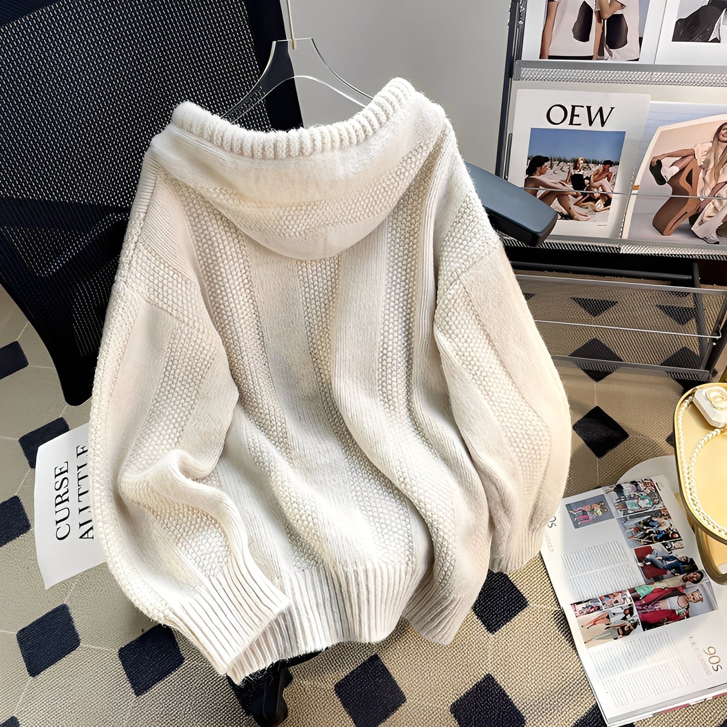 Haylee - Bequemer Damen-Pullover mit Knöpfen