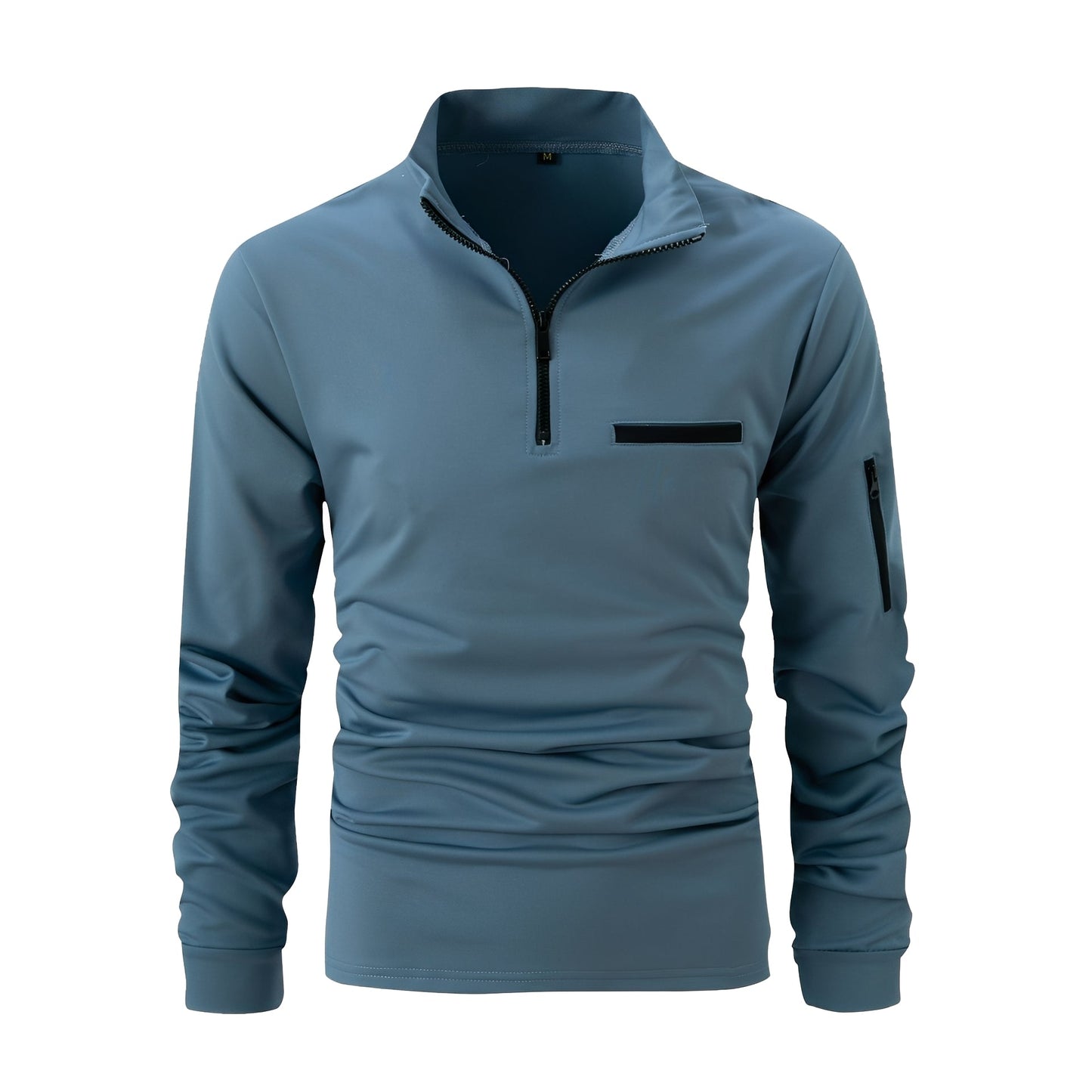 Lucian - Herren-Zip-Shirt mit Tasche für den Alltag