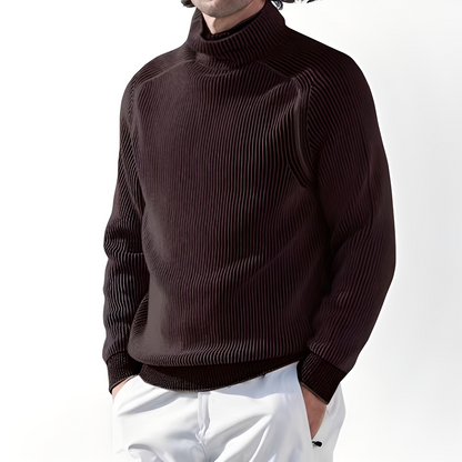 Jarrett - Herren-Kaschmirpullover mit hohem Ausschnitt
