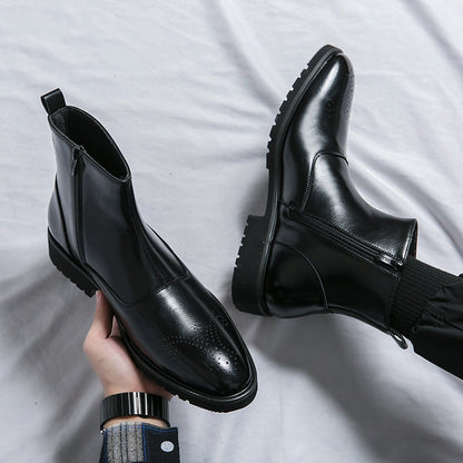 Kennith - Modische und bequeme Chelsea-Lederstiefel für Herren
