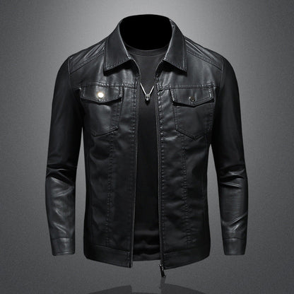 Nelson - Moderne Bikerjacke aus Leder für Herren
