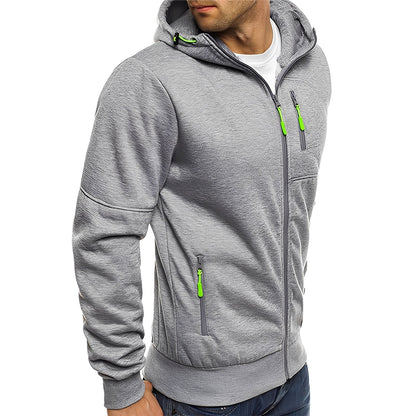 Allen - Moderne Herrenjacke aus Fleece mit Kapuze