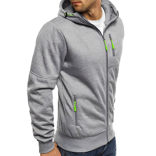 Allen - Moderne Herrenjacke aus Fleece mit Kapuze