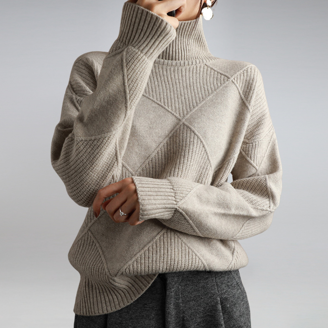 Camille – Damen-Kaschmir-Rollkragenpulli