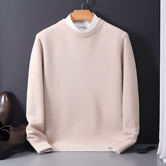 Esmund - Komfortabler, locker geschnittener Herren-Kaschmirpullover
