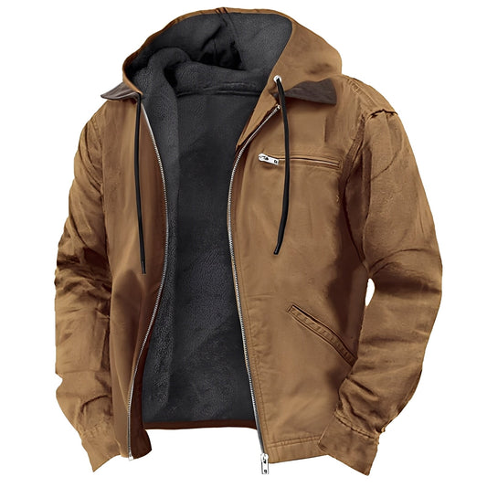 Adrian - Warme Outdoor-Herrenjacke mit Kapuze
