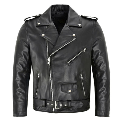 Elwin - Herrenlederjacke mit vielen Taschen