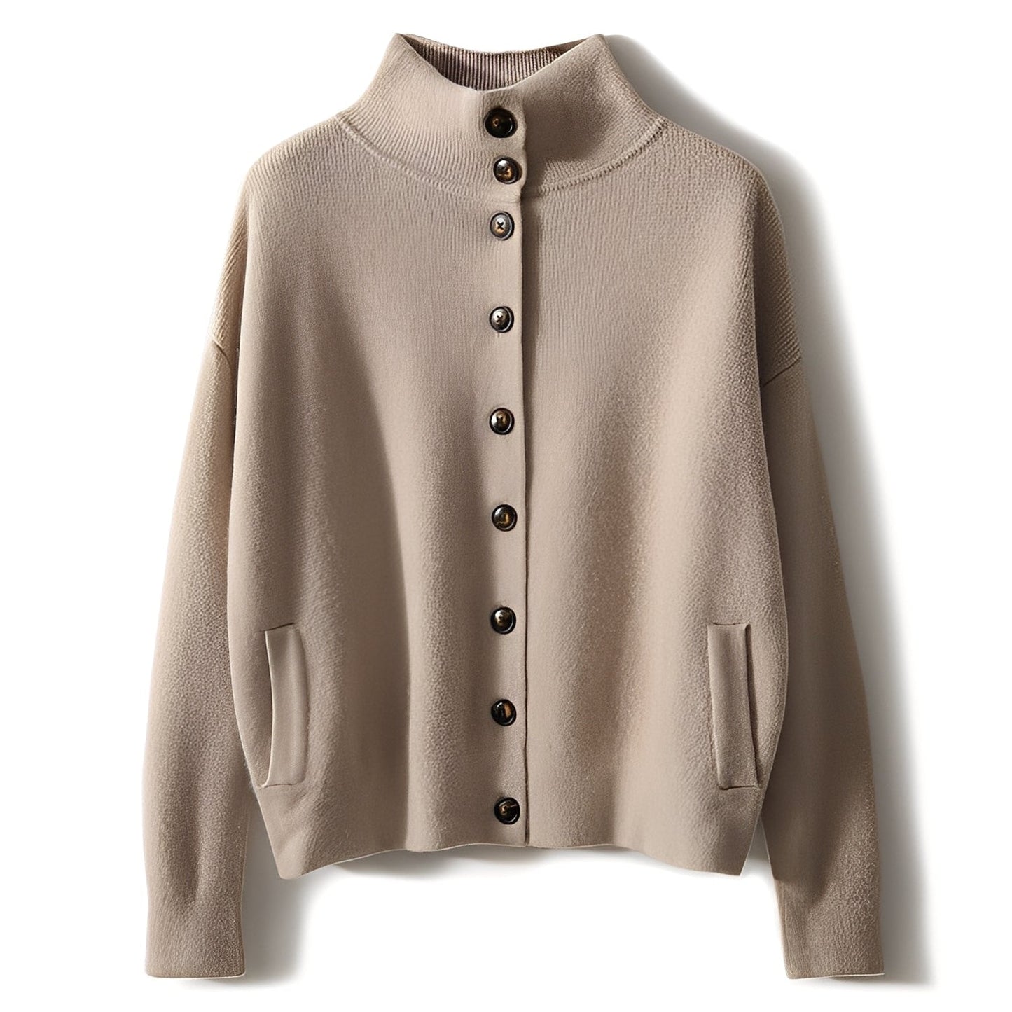 Evelynn - Eleganter Damenpullover mit hohem Kragen