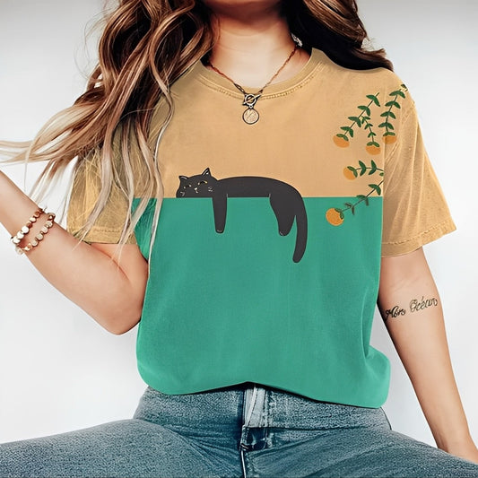 Alvina - Bequemes Damen-T-Shirt mit Muster