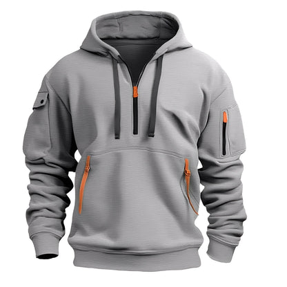 Burton - Männer-Hoodie mit halbem Reißverschluss
