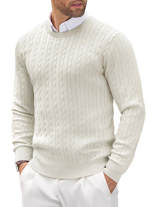 Romilly - Bequemer, schmal geschnittener Männerpullover