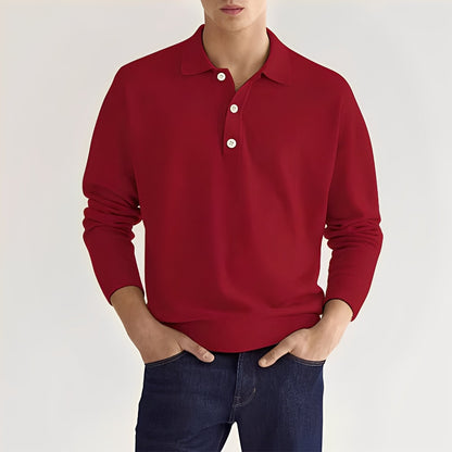 Zavier - Komfortables Langarm-Poloshirt für Herren