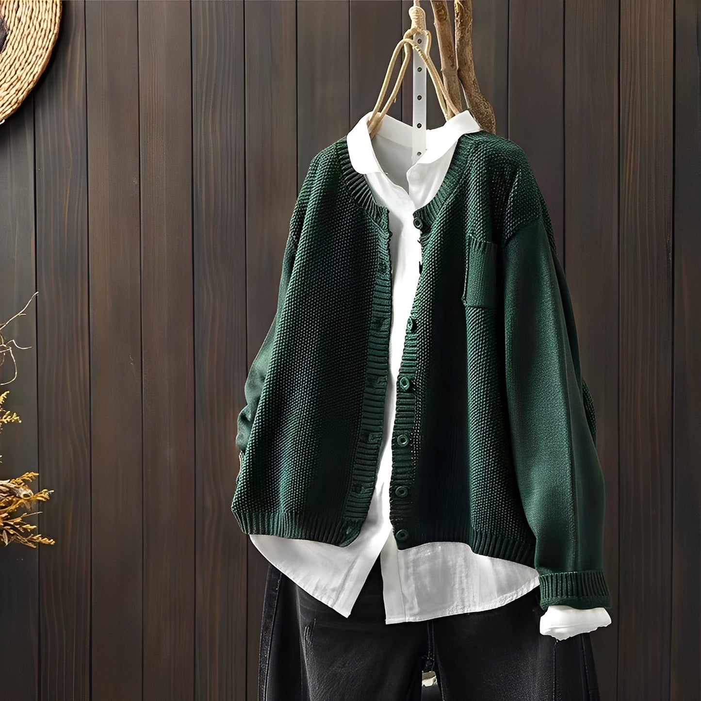 Shanon - Traditionelle, locker sitzende Damen-Strickjacke