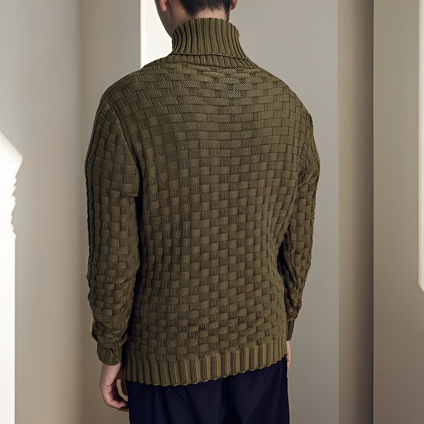 Branson - Bequemer Herrenpullover mit hohem Kragen