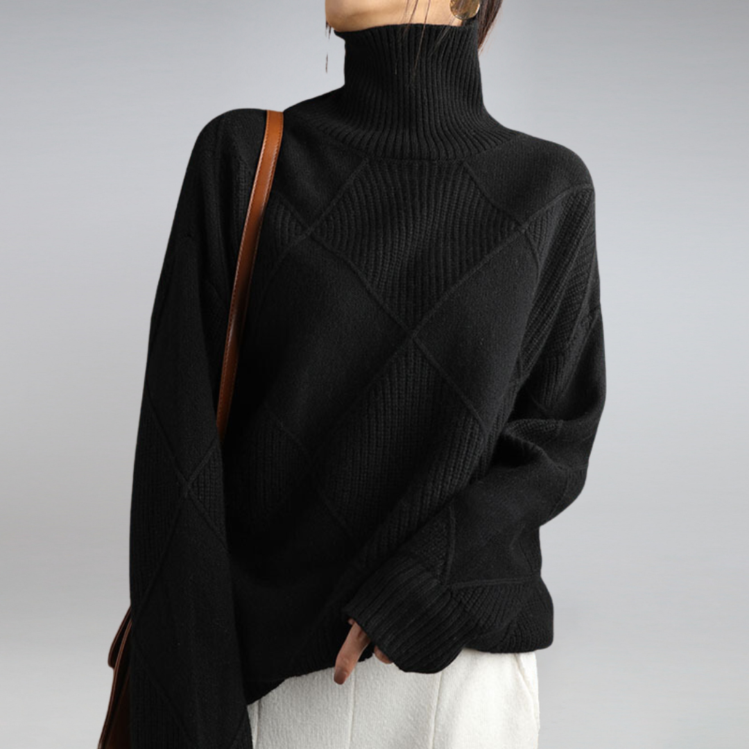 Camille – Damen-Kaschmir-Rollkragenpulli