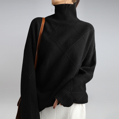 Camille – Damen-Kaschmir-Rollkragenpulli