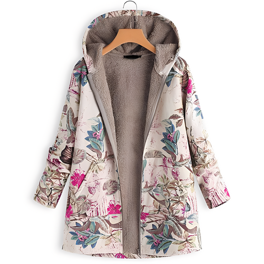 Olyvia - Damenjacke im Retro-Look mit Muster