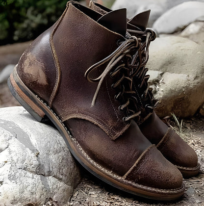 Garrick - Strapazierfähige Retro-Lederstiefel für Herren