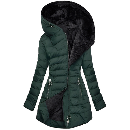 Jasmine - Moderne Frauen-Winterjacke mit Kapuze