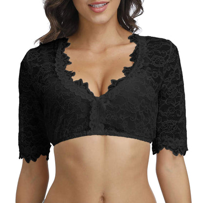 Geraldine - Schicke Oktoberfest-Bluse aus Spitze für Damen